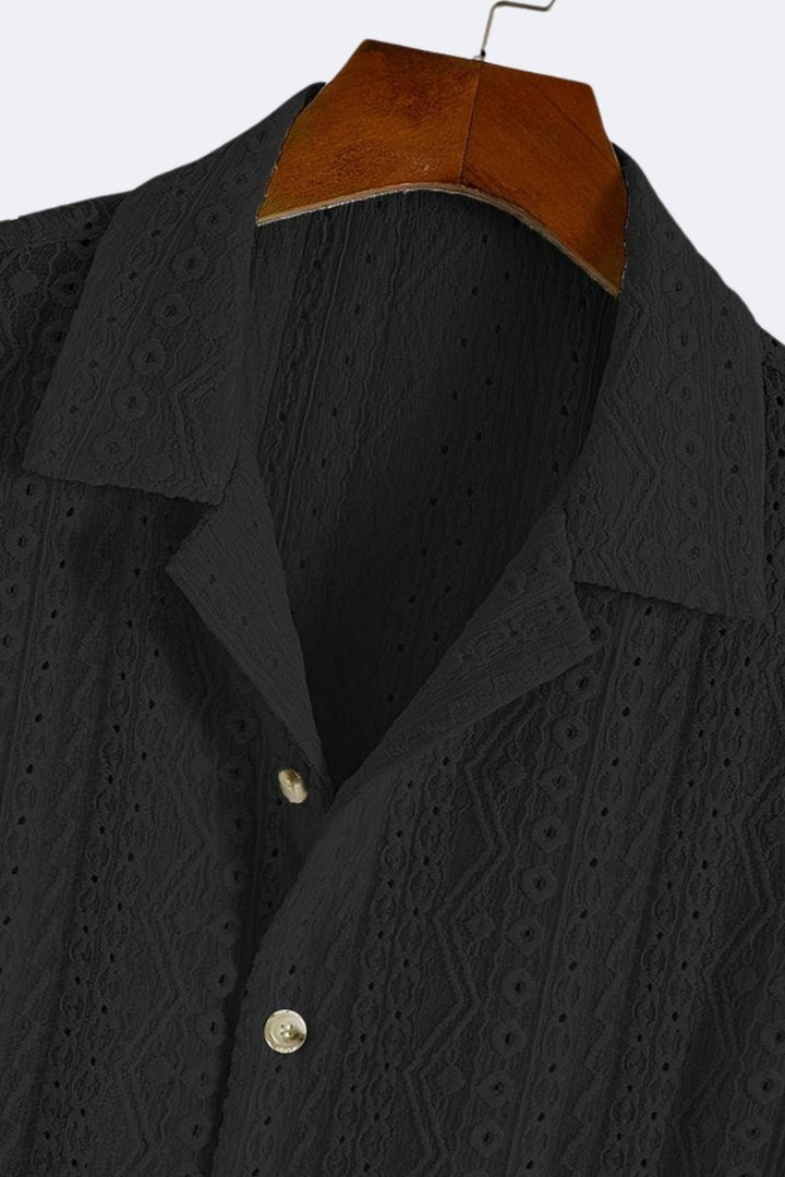 Old Money Patterned Classic Knitted Elegant Summer Polo Shirt