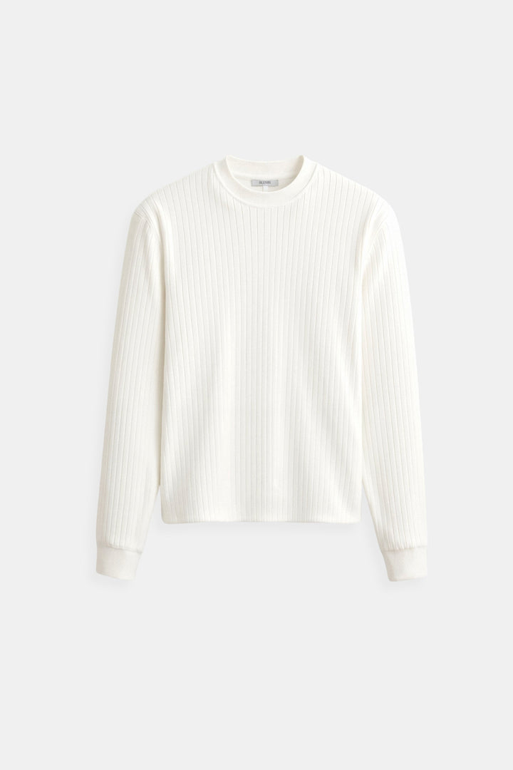 Old Money Men's Ribbed Long Sleeve Solid Knitted Sweater
