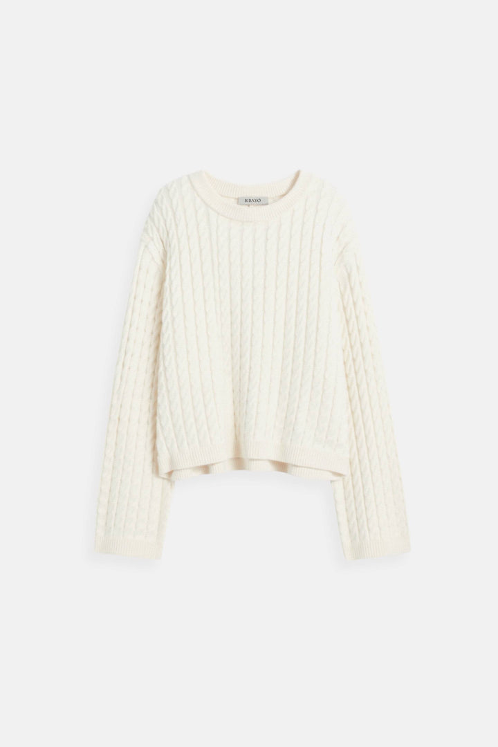 Old Money Loose Cable Knit Pattern Sweater