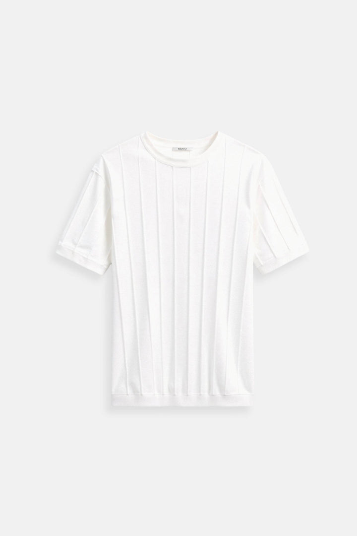 Old Money Classic Heavy O-Neck Striped T-Shirt