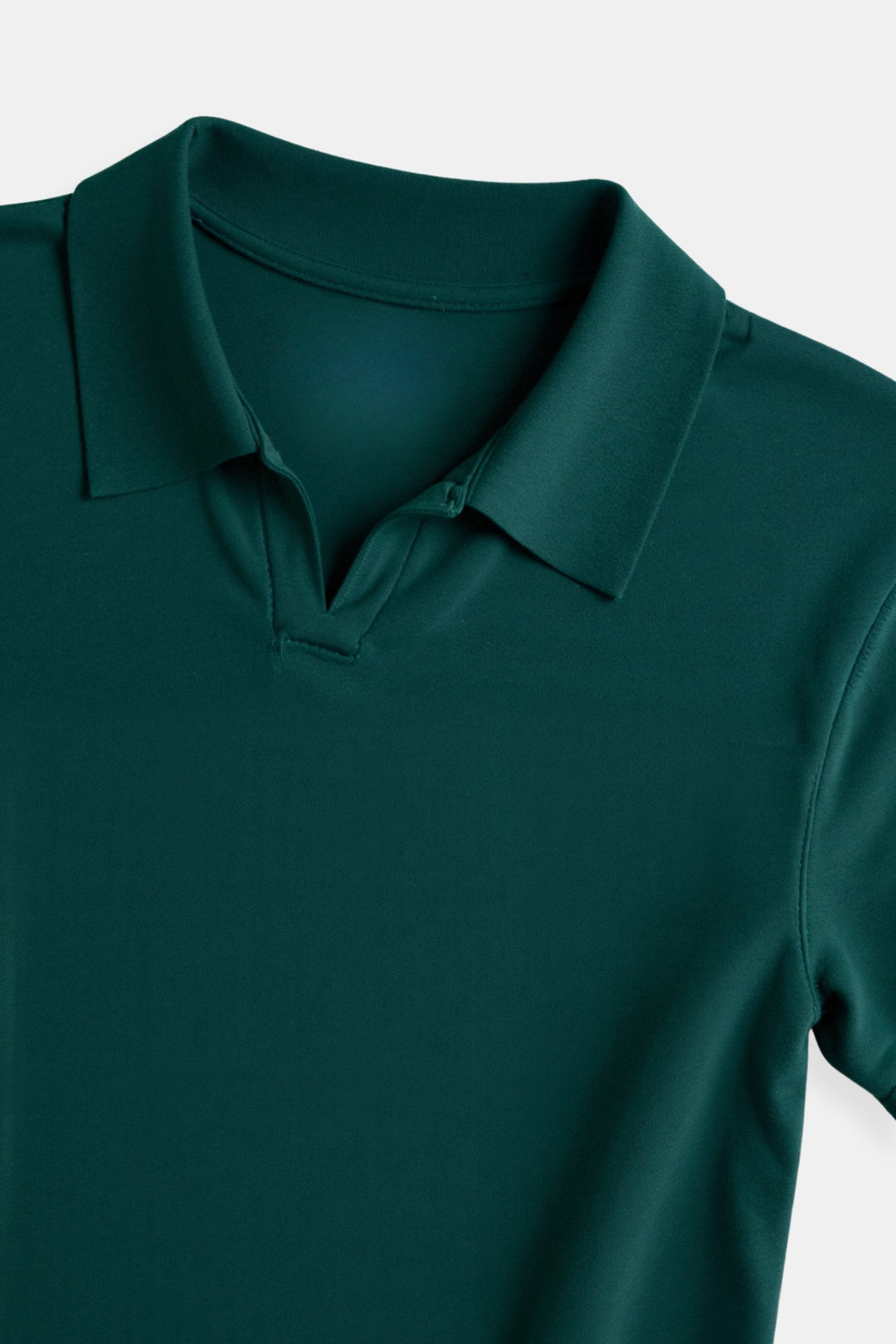 Old Money Classic Casual Solid Color Collared Reeve Colar T-Shirt
