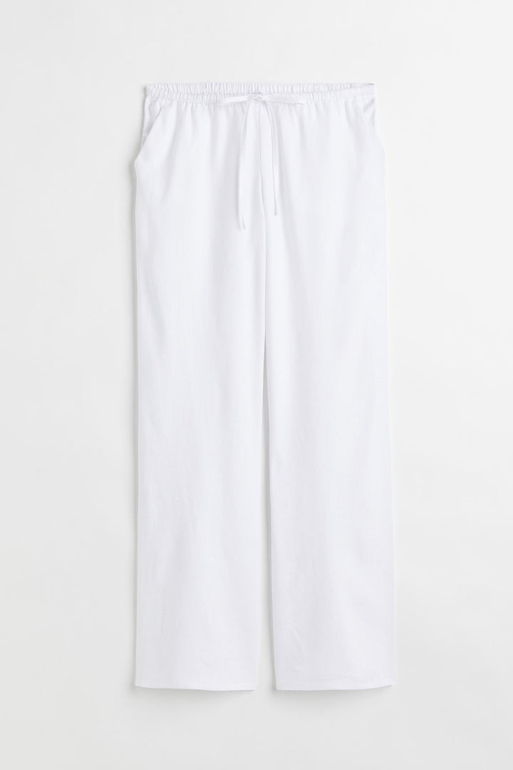 Old Money Classic Linen Loose Gruty Pants